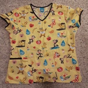 Paul Frank scrub top